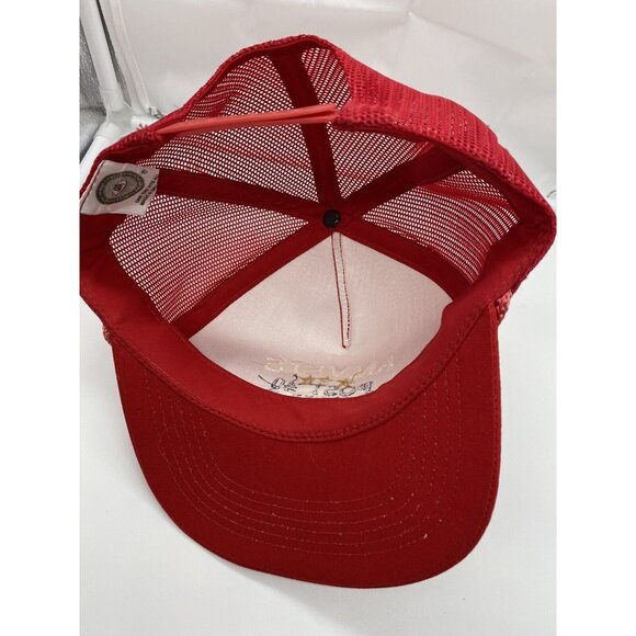 AMVETS Post 40 Roanoke VA Red Adjustable Baseball Cap Hat Snap-back Mesh-back - Picture 6 of 7